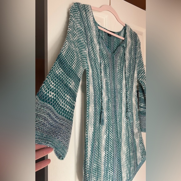 NEW |Women’s Gorgeous Open Knit Top Cover-Up Swim Tunic Small - Picture 2 of 8